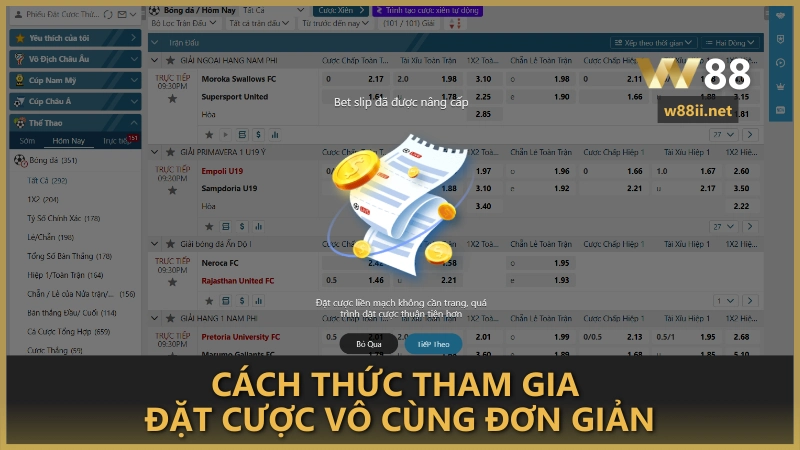 Cách thức tham gia đặt cược vô cùng đơn giản