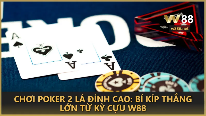 Chơi Poker 2 lá đỉnh cao: Bí kíp thắng lớn từ kỳ cựu W88