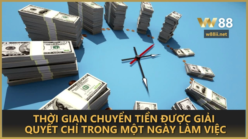 Thời gian chuyển tiền được giải quyết chỉ trong một ngày làm việc