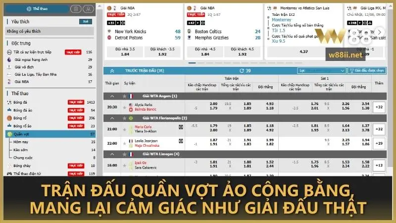 Trận đấu quần vợt ảo công bằng, mang lại cảm giác như giải đấu thật
