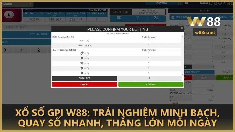 Xổ Số GPI W88: Trải nghiệm minh bạch, quay số nhanh, thắng lớn mỗi ngày